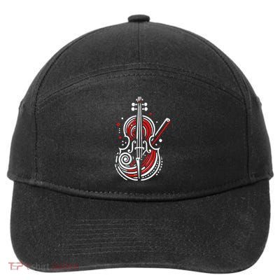 Artistic Cello 7-Panel Snapback Hat