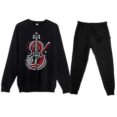 Artistic Cello Premium Crewneck Sweatsuit Set