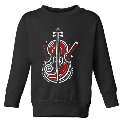 Artistic Cello Toddler Sweatshirt