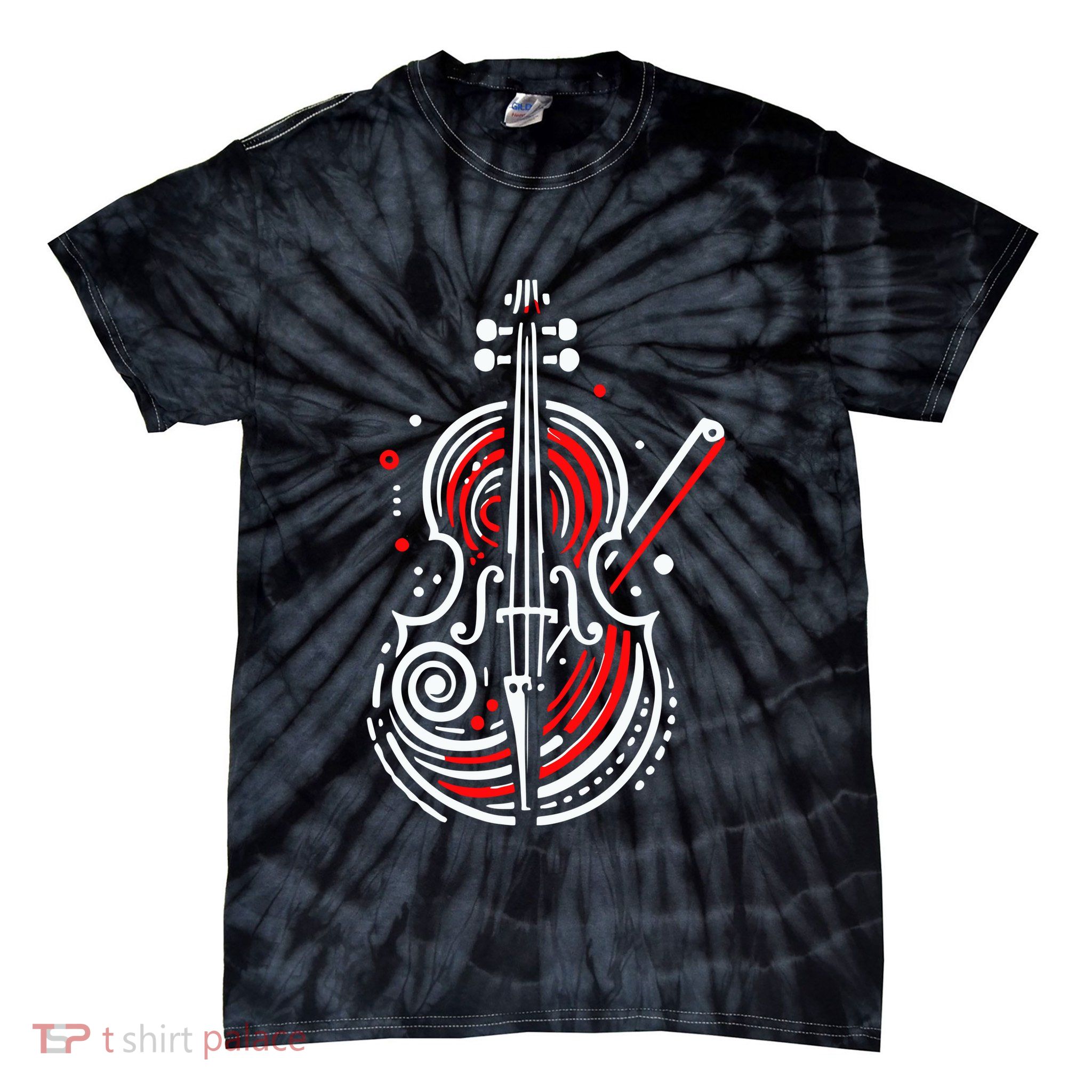 Artistic Cello Tie-Dye T-Shirt