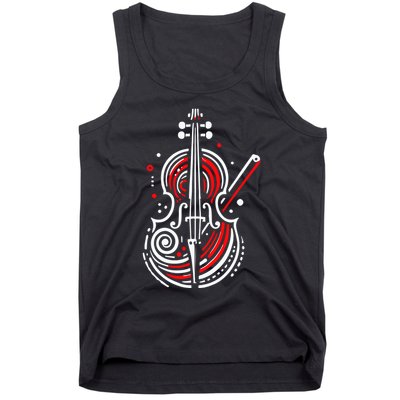Artistic Cello Tank Top