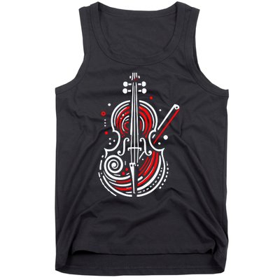 Artistic Cello Tank Top