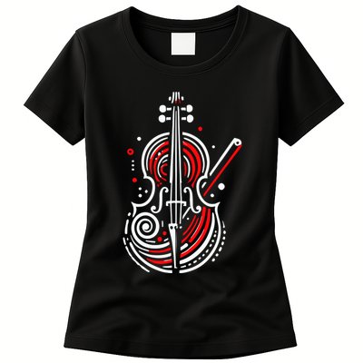 Artistic Cello Womens T-Shirt