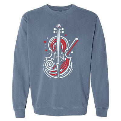 Artistic Cello Garment-Dyed Sweatshirt