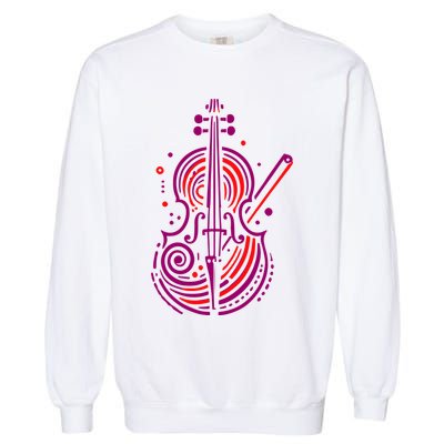 Artistic Cello Garment-Dyed Sweatshirt