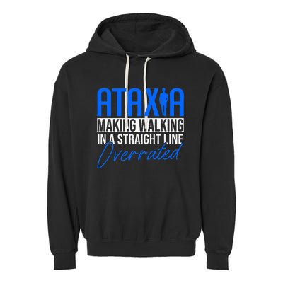 Ataxia Cerebellar Ataxia Garment-Dyed Fleece Hoodie