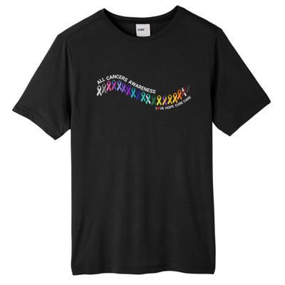 All Cancers Awareness All Cancer Matters Cancer Ribbons Gift Tall Fusion ChromaSoft Performance T-Shirt