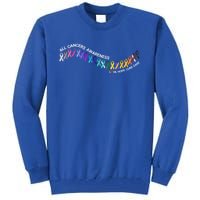 All Cancers Awareness All Cancer Matters Cancer Ribbons Gift Tall Sweatshirt