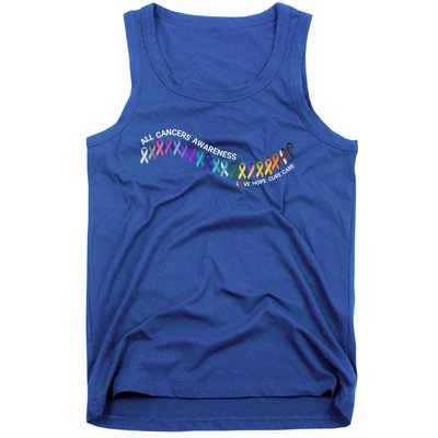 All Cancers Awareness All Cancer Matters Cancer Ribbons Gift Tank Top