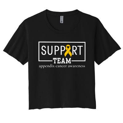 Appendix Cancer Awareness Support Team Women's Crop Top Tee