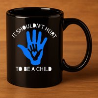 April Child Abuse Prevention Month Stand Up For Children 11oz C Handle Ceramic Mug