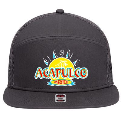 Acapulco 7 Panel Mesh Trucker Snapback Hat