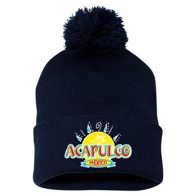 Acapulco Pom Pom 12in Knit Beanie