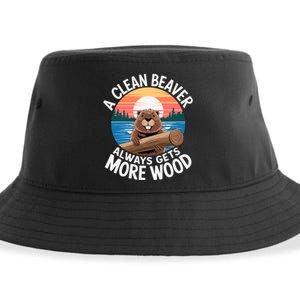 A Clean Beaver Always Gets More Wood Sustainable Bucket Hat