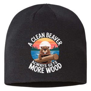 A Clean Beaver Always Gets More Wood Sustainable Beanie