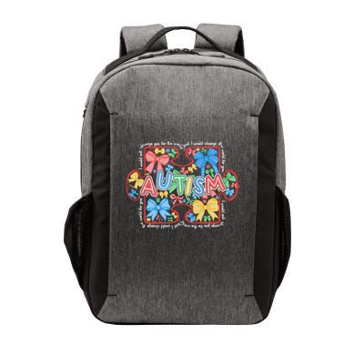 Autism Coquette Bow Puzzle Autism Awareness Proud Autism Mom Vector Backpack