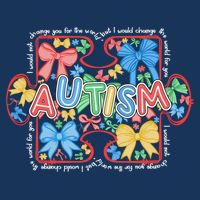 Autism Coquette Bow Puzzle Autism Awareness Proud Autism Mom 7 Panel Mesh Trucker Snapback Hat