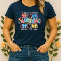 Autism Coquette Bow Puzzle Autism Awareness Proud Autism Mom Womens T-Shirt