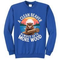 A Clean Beaver Always Gets More Wood Sweatshirt