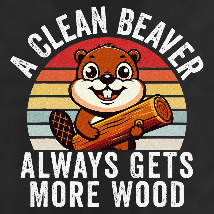 A Clean Beaver Always Gets More Wood Funny Beaver Design Golf Towel
