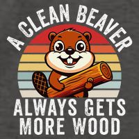 A Clean Beaver Always Gets More Wood Funny Beaver Design Vector Backpack