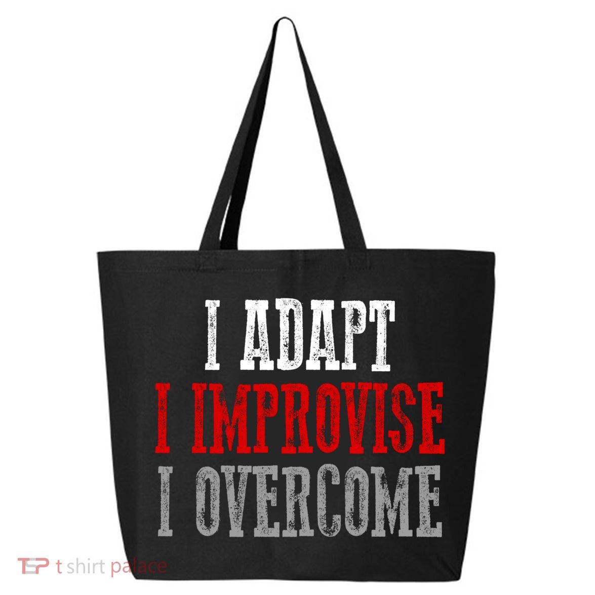 Awesome Confident Bold I Adapt I Improvise I Overcome Gift 25L Jumbo Tote