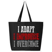 Awesome Confident Bold I Adapt I Improvise I Overcome Gift 25L Jumbo Tote