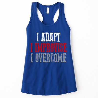 Awesome Confident Bold I Adapt I Improvise I Overcome Gift Womens Tank Top