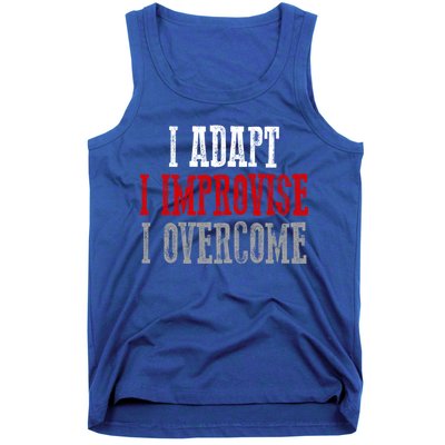 Awesome Confident Bold I Adapt I Improvise I Overcome Gift Tank Top
