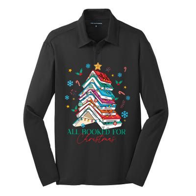 Acotar Christmas Books Silk Touch Performance Long Sleeve Polo