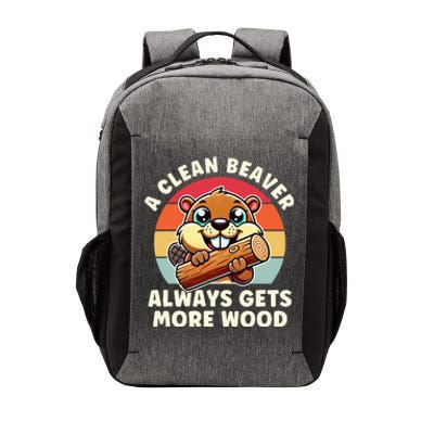 A Clean Beaver Always Gets More Wood Adult Humor Vector Backpack