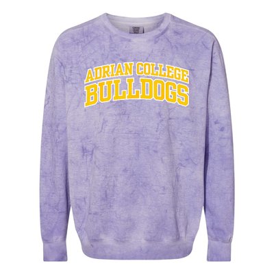 Adrian College Bulldogs Colorblast Crewneck Sweatshirt