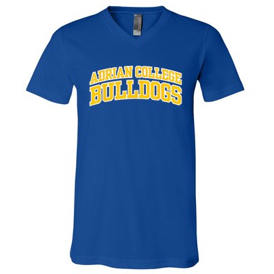 Adrian College Bulldogs V-Neck T-Shirt