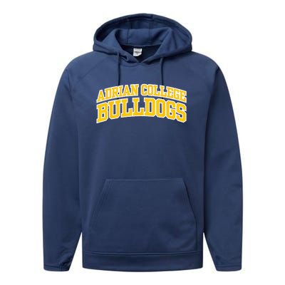 Adrian College Bulldogs Performance Fleece Hoodie