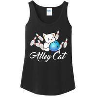 Alley Cat Bowling Gift Funny Bowler Bowling Great Gift Ladies Essential Tank