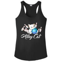 Alley Cat Bowling Gift Funny Bowler Bowling Great Gift Ladies PosiCharge Competitor Racerback Tank