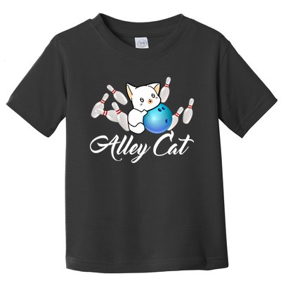 Alley Cat Bowling Gift Funny Bowler Bowling Great Gift Toddler T-Shirt