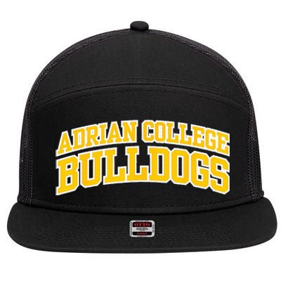 Adrian College Bulldogs 7 Panel Mesh Trucker Snapback Hat