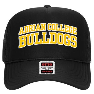 Adrian College Bulldogs High Crown Mesh Back Trucker Hat