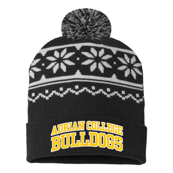 Adrian College Bulldogs USA-Made Snowflake Beanie