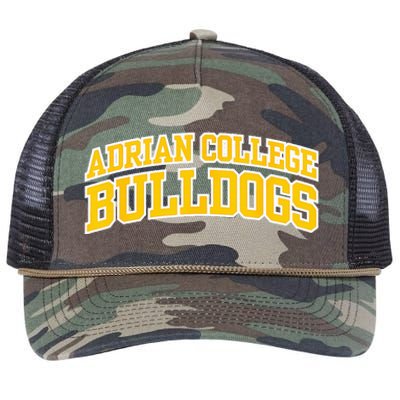 Adrian College Bulldogs Retro Rope Trucker Hat Cap