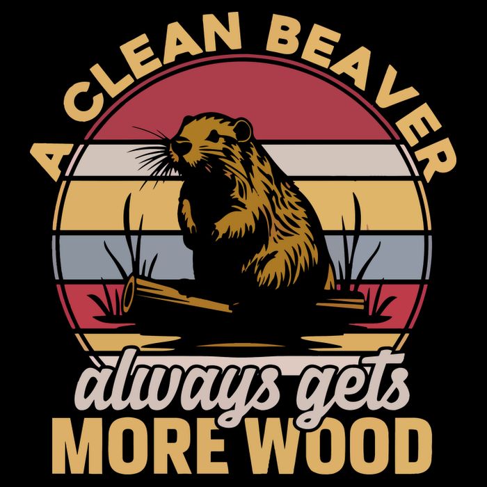 A Clean Beaver Always Gets More Wood Vintage Mug