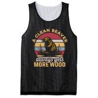 A Clean Beaver Always Gets More Wood Vintage Mesh Reversible Basketball Jersey Tank