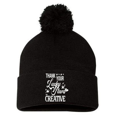 Alessia Cara Black Dead Man Thank You Lucky Stars Im Creative Pom Pom 12in Knit Beanie