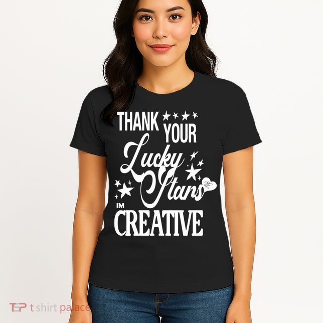 Alessia Cara Black Dead Man Thank You Lucky Stars Im Creative Womens T-Shirt