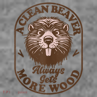 A Clean Beaver Always Gets More Wood Graphic Funny Raunchy 7-Panel Snapback Hat