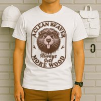 A Clean Beaver Always Gets More Wood Graphic Funny Raunchy T-Shirt