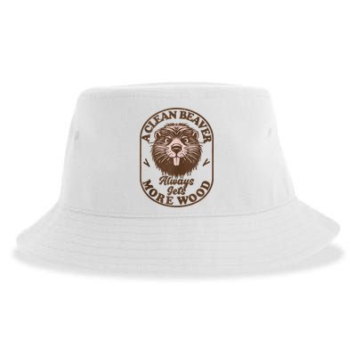 A Clean Beaver Always Gets More Wood Graphic Funny Raunchy Sustainable Bucket Hat