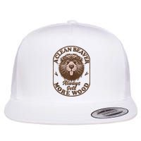A Clean Beaver Always Gets More Wood Graphic Funny Raunchy Flatbill Hat