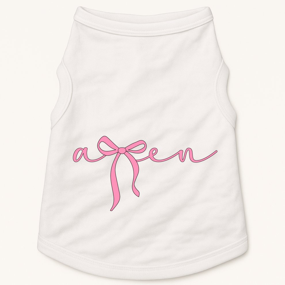 Amen Coquette Bow Doggie Tank
